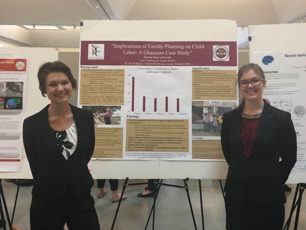 Interns Present Research at Harvard University – “Implications of Family Planning on Child Labor: A Ghanaian Case Study”